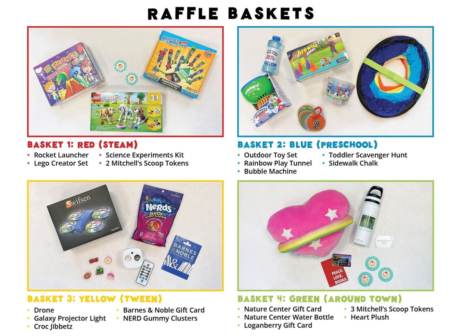 Prizemenu2026 kids rafflebaskets