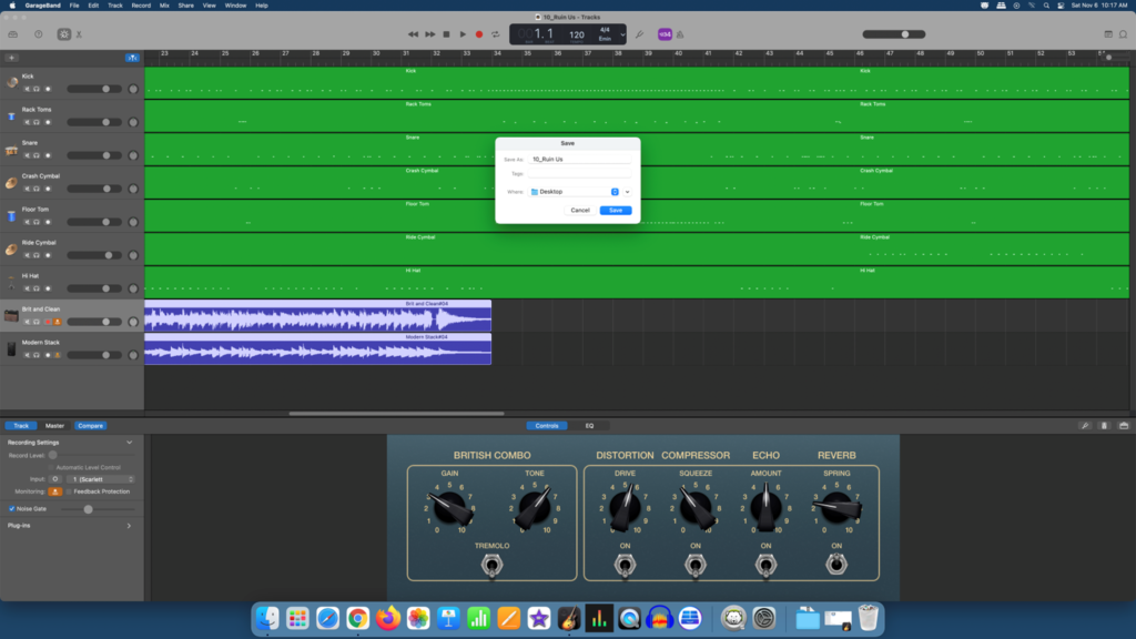 ydre Missionær håndtering Saving and Exporting Your Work in GarageBand | Shaker Heights Public Library